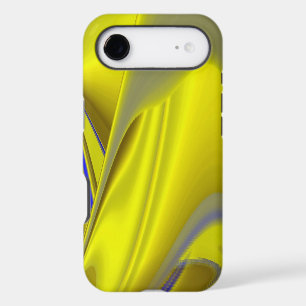 3D Abstract Rainbowart in Gold Yellow Blue