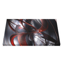 3D Abstract red Gallery Wrap Canvas