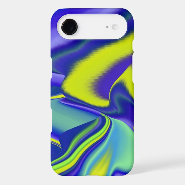 3D Abstrait en bleu vert violet (Verso)