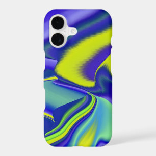 3D Abstrait en bleu vert violet