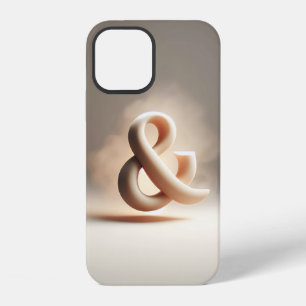 3D Ampersand Symbol - Beige & Neutral Phone Case