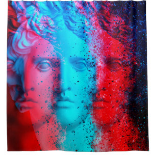 3d anaglyph effect. Covid-mutants. David Apollo. G