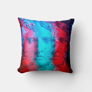 3d anaglyph effect. Covid-mutants. David Apollo. G Throw Pillow