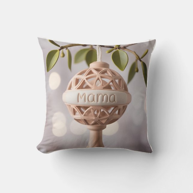 3D Baby Rattle - Double Image Design Throw Pillow (Front)