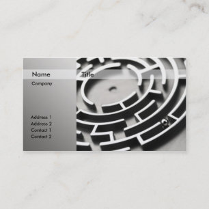 3D Ball Maze Business Card