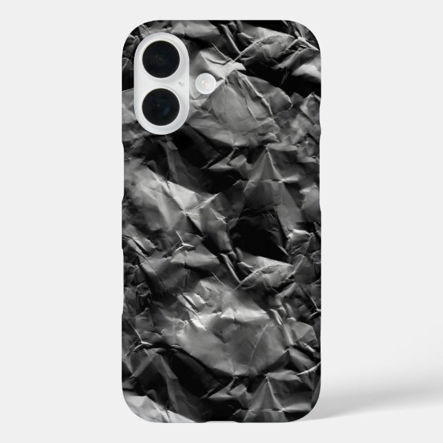 3d Black Rough Texture Paper Pattern Design  Case-Mate iPhone Case (Back)