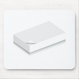 3d Blank Paper Stack Mouse Pad