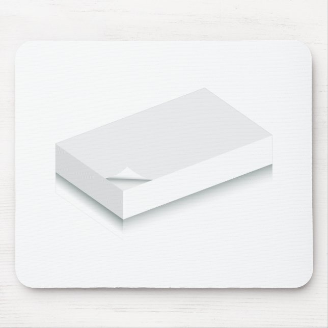 3d Blank Paper Stack Mouse Pad (Front)