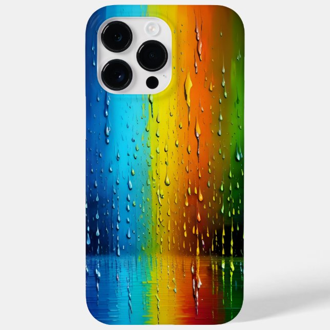 3D Blue Yellow Orange Green Fun Indigo Pattern Case-Mate iPhone Case (Back)
