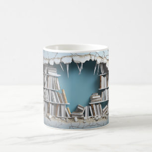 3D Bookshelf Mug
