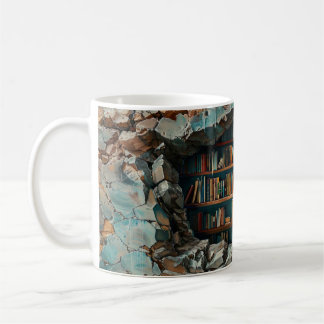3D Bookshelf Mug Sublimation 3D Book Mug Wrap