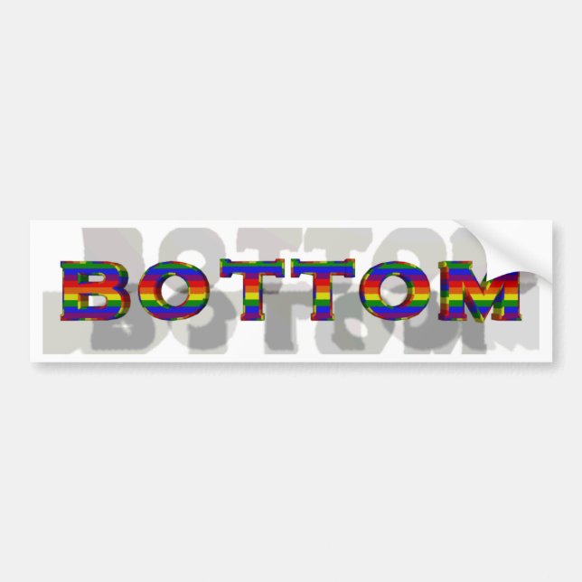 3D Bottom Bumper Sticker (Front)