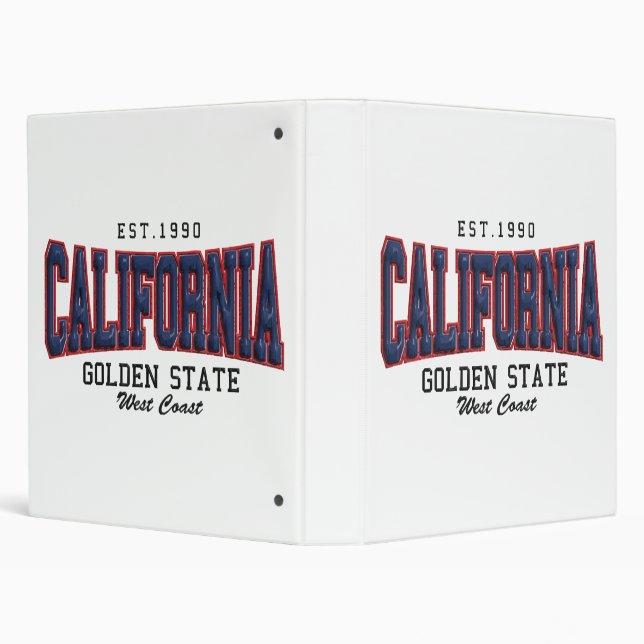 3D California  Binder (Background)