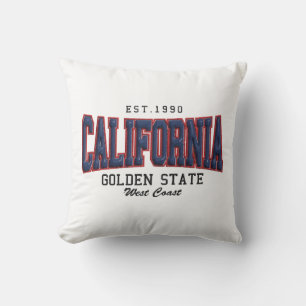 3D California  Throw Pillow