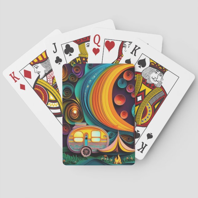 3D Camping Playing Cards (Back)