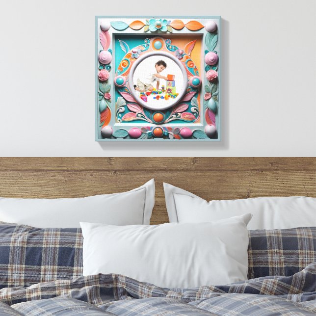 3d  canvas print (Insitu(Bedroom))