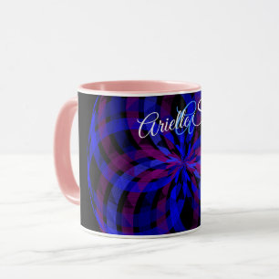 3D Center Flower Petal Geometric Coffee Mug
