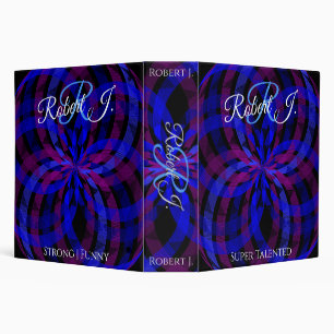 3D Center Flower Petal Geometric Virtue Binder