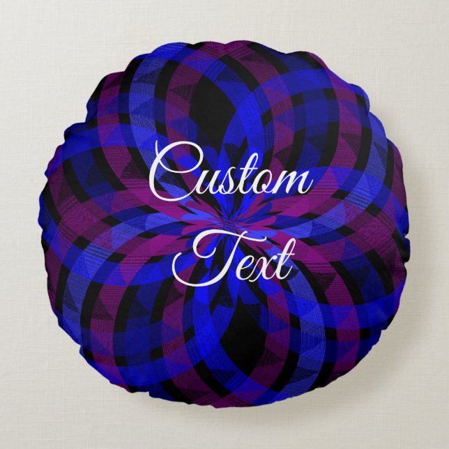 3D Centre Flower Petal Round Pillow (Front)