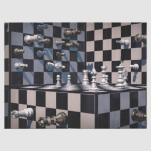 3D chess tissue paper