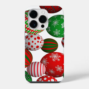 3D Christmas Balls iPhone 14 Pro Case