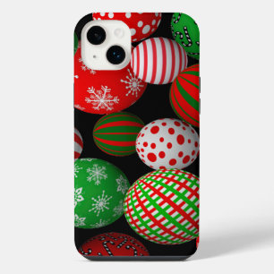 3D Christmas Balls iPhone 14 Plus Case