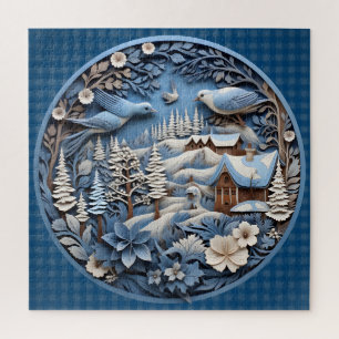 3D Christmas Birds Puzzle