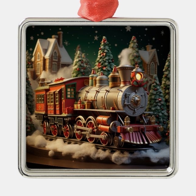 3D Christmas Train Ornament (Front)