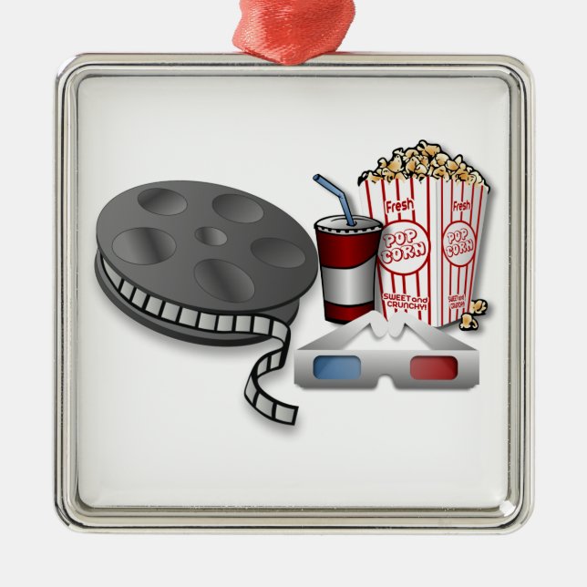 3D Cinema Metal Ornament (Front)