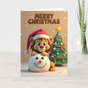 3D Creature Christmas Card