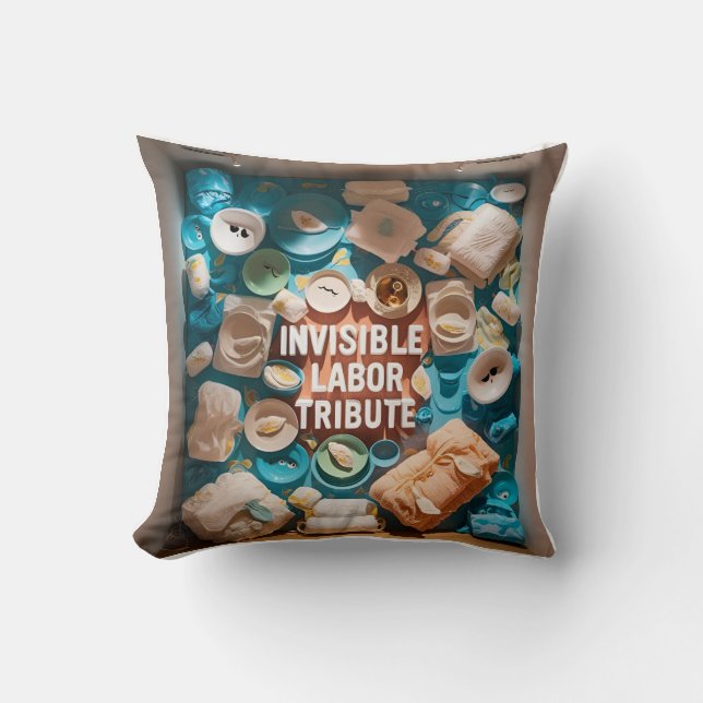 3D "Cry Win Love" Mom Pillow: Your Photo Gift Throw Pillow (Front)
