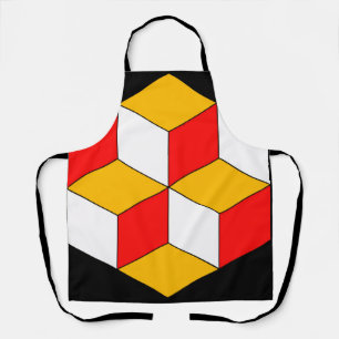 3d cubes apron