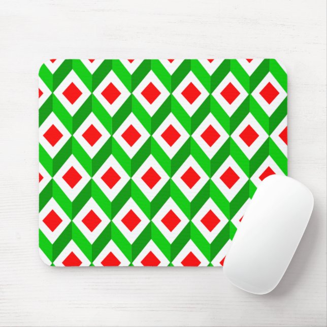 3D Cubes Christmas  Mouse Pad (With Mouse)