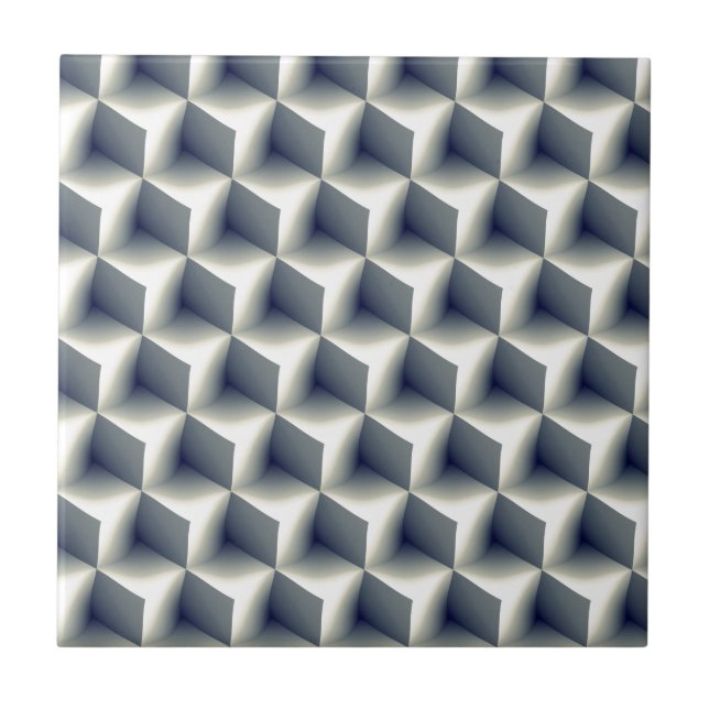 3D Cubes Pattern Tile (Front)