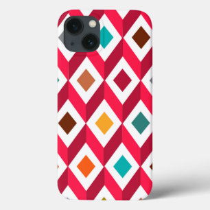 3D Cubes Pink  iPhone 13 Case