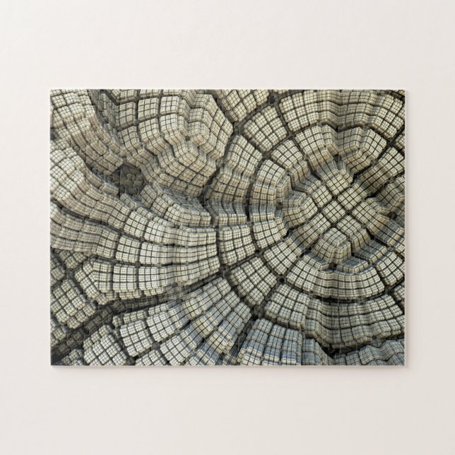 3D Cubic Pit | Challenging Optical Illusion Jigsaw Puzzle (Horizontal)