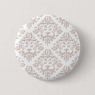 3D Damasks 2 Inch Round Button
