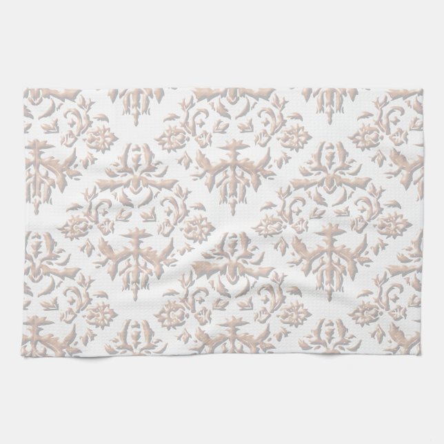 3D Damasks Kitchen Towel (Horizontal)