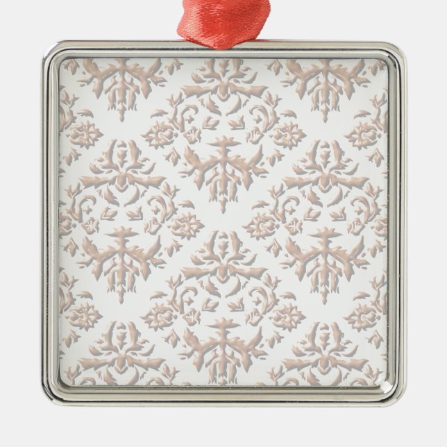 3D Damasks Metal Ornament (Front)