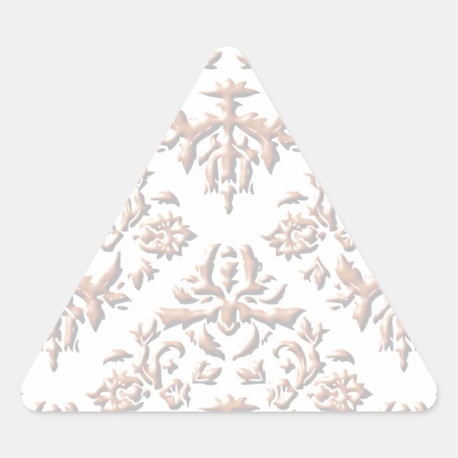 3D Damasks Triangle Sticker (Front)