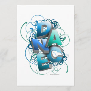 3D Dance (printemps) Considérant Invitation