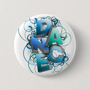 3D Dance (Spring) 2 Inch Round Button