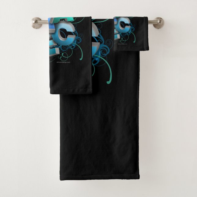 3D Dance (Spring) Bath Towel Set (Insitu)