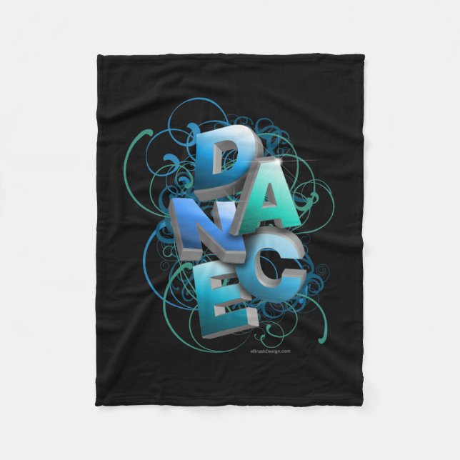 3D Dance (Spring) Fleece Blanket (Front)