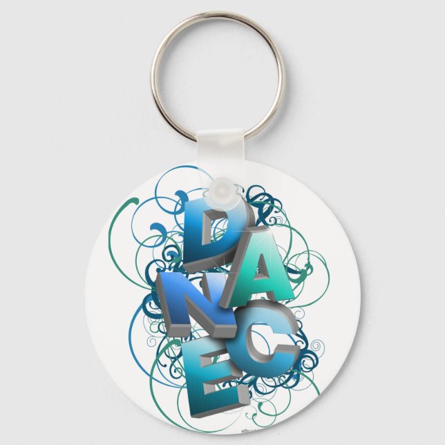 3D Dance (Spring) Keychain (Front)