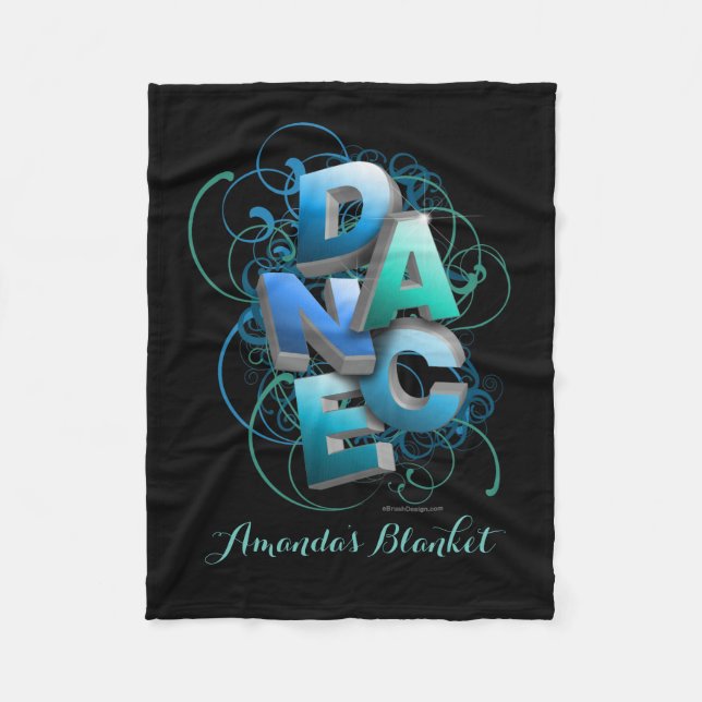 3D Dance (Spring | Personalized) Fleece Blanket (Front)