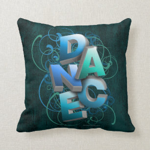 3D Dance (Spring) Throw Pillow