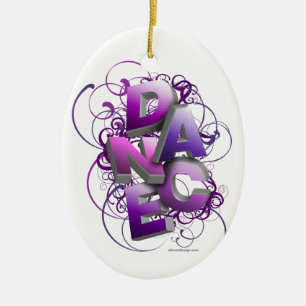 3D Dance (Summer) Ceramic Ornament