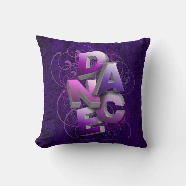 3D Dance (Summer) Throw Pillow (Front)