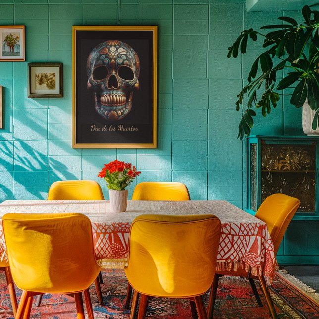 3D Day of the Dead skull, custom Poster (Creator Uploaded)